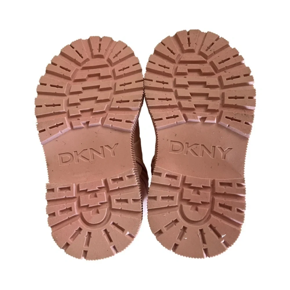 DKNY Girls Shimmer Pink Boots Size 5